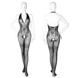 Crotchless Bodysuits Transparent Bodystocking Women Bold Body Suit Open Crotch Pantyhose Erotic Sex Outfit Sexy Fishnet Lingerie