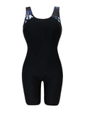 2026 Vintage Racing Swimsuit One Piece Long Knee Swimwear Women Rush Guard Bathing Swimming Swim Suit Female Beachwear XXL