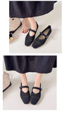 Women Leisure Flats Breathable Mesh Spring Summer Flat Shoes For Female Daily Walking Shoes Square Toe Ladies Fashion Footwear