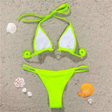 Sexy Bling Rhinestone Mini Bikini Female Swimsuit Women Swimwear Two-Pieces Bikini Set Bather Bathing Suit Swim Lady V2064