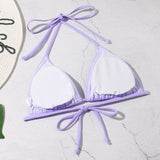 3 Pieces Bikini Set With Skirt  Tie Dye String Thong Bathing Suit Women Swimsuit Female  Swimwear Beach Wear Swim Lady Summer