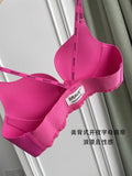 MOYISU Japanese Dopamine Front Button Small Chest Lift Show Large|Women's Anti-Sag Summer Sexy Beauty Bra Top Comfort Fit