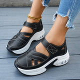 New Summer Closed Toe Women Sandals Fashion Plus Size Casual Shoes New Hollow Out Light Comfortable Platform Sandals Zapatos