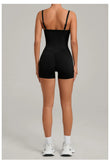 Outdoor Backless Yoga One Piece Suit Women Multiple Wearing Methods Sleeveless Slim Fit Pocket Stretch Sports Fitness Jumpsuit