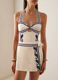 Sexy One Piece Swimsuit With Cover Up Hollow Swimwear Women Off Shoulder Swim Suits Patchwork Bathsuit Belt Bodysuit Beachwear