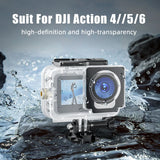 40M Waterproof Case for DJI OSMO Action 6 Underwater Dive Housing Protective Diving Cover Mount Accessories