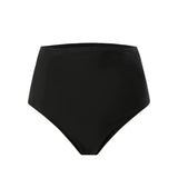 2026 Summer New Women Bikini Swimming Trunks,Solid Color Black Sexy High Waist High Elasticity Bottoms,Beach Swimwear Briefs