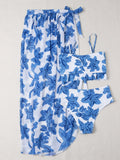 3 Pieces Floral Printed Push Up Bikinis 2026 Women Halter Swimwear Female Sexy Swimsuit & Beach Dress Bathing Swimming Swim Suit