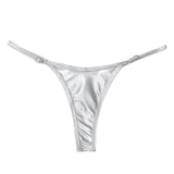 Sexy Micro Mini Bikini Bottoms High Waist Women Swimwear Thong Swimsuit Glossy Elastic Summer Brazilian Swim Trunks Beachwear