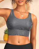 2026 Sport Swim Vest Swimsuit Only Tops Padded Swimwear Women Solid Bathers Bathing Swimming Swim Suit Female