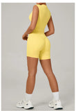 Naked Yoga Sets Women Quick Drying Slim Sports Shirt Fitness Suit Outdoors Sport High Waist Shorts Tight Running Workout Clothes