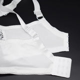 Womens Minimizer Bra Lace Plus Size Brassiere Support Underwire Big Thin Adjusted-straps 36-52 E F G H I Cup