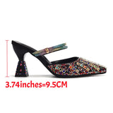doershow Italian colorful Shoes And Bag Sets For Evening Party With Stones Italian Leather Handbags Match Bags!  HNM1-1
