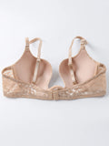 Plunge Deep V Bra Underwear Lace Push up Bra Sexy Lingerie Bralette Sexy Cleavage Bra with Underwire Lightly Padded Low Cut Bra