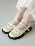 2026 Plus size 47 Sweet Blue Lace Ruffles Mary Janes Shoes Women Gothic Black Bow Knot Cute Lolita Cosplay Flats Casual Shoes
