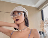 French Sexy Lace Bra for Small Boobs, Wirefree Bralette Ultra Thin, Light Support Traceless Bra Women White Lingerie Set MOYISU