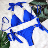 7 Colors New Sexy Bikini Set Swimwear Swimsuit Women Push Up Shiny Crystal Diamond Straps Bathing Suit Brasileno Banadores Mujer