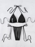 PU Faux Leather Mini Micro String Bikini Women Swimsuit Female Swimwear Two-pieces Bikini Set Thong Bathing Suit Swim Beachwear