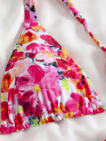 2025 Brazilian Thong Bikinis Strappy Swimsuit Women Sexy Printed Swimwear Female Bathers Swimming Bathing Swimming Swim Suit