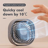 New Ultra-quiet Desk Fan, Suitable for Bedroom, Office, Library, Three Wind Speeds, 360° Rotation, Low Noise, Portable Mini Fan