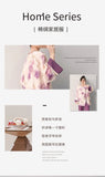 Plus size mother's cotton silk pajamas spring and summer new Chinese style can be worn outside home clothes Mother's Day gift