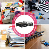 Foldable Under Bed Storage Container with Wheels Multifunctional Home Dorm Toys Clothes Books Shoes Storage Bins Visible