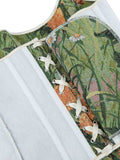 New court Corset dandelion plant flower lace-up and wear corset.