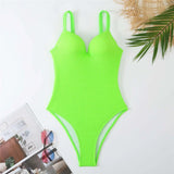 S - XL Crinkled Bikini Push Up Swimsuit Female Swimwear Women Two-pieces Bikini set With Bra Cup Bather Bathing Suit Swim V4886
