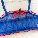 Toucheart Sexy Lingerie Sexy Uniform Maid Outfit Erotic Cosplay Sexy Costume For Women Transparent Mesh Role Play Outfit Garter