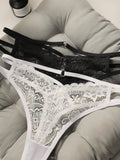 Women's sexy lace thong embroidered flower low waist hollow out seamless comfortable close fitting underwear C851