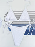 Halter Wrinkled Mini Micro Bikini Women Swimwear Female Swimsuit Two-pieces Bikini Set Brazilian Bather Bathing Suit Swim Lady