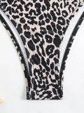 2025 Strappy Bikini Set Sexy Swimsuit Women Leopard Padded Swimwear Female Bathers Bathing Swimming Swim Suit Beachwear