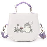 Cute Totoro Print Crossbody Bag Women PU Leather Handbag Casual Shoulder Bag For Shopping Daily Use & Perfect Gift For Anime Fan