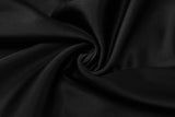 FDYOUI Women's Bandage Long Maxi Satin Dress Black 2026 Sexy Spaghetti Strap Slash Neck Backless Lace-up Party Evening Dresses