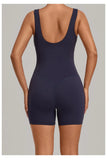 New Summer U-neck Beautiful Back Yoga Jumpsuit Women Sleeveless Tight Sports One Piece Suit Outdoor Gym Running Fitness Overalls