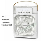 Hot Sale! Home - Portable Fan Air Conditioner: 3-in-1 Design with Humidifier USB Electric LED Night Light