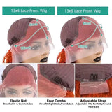 CNZZJX Remy Human Hair Lace Front Wig Transparent Lace Pre Plucked Hairline