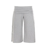 American knitted mid-waisted trousers, simple low-waisted straight loose casual trousers