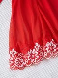 Women's Nightgowns See Through Sexy Deep V Embroidered Nightdress Pajamas Thong Sleepwear Baby Doll Lingerie