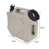 12L/10L Portable Camping Water Jug with Faucet Water Tank for Car Drinking Carrier Camping Large Capacity Water Storage Bucket