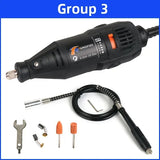 220V Mini Electric Drill Engraver Electric Drilling Machine For Rotary Tools Mini Dremel Tool With Power Tools Accessories