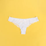 Womens Sexy Underwear Floral Lace Hollow Out Panties Cross Bandage Seamless Low Waist Lingerie Seduction Plus Size Panties Thong