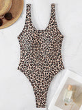 2026 Splicing Backless Women Thong Swimwear One Piece Swimsuit Female Monokini High Cut Leg Bather Bathing Suit Swim Beach Wear