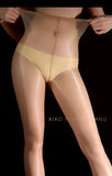 Sexy Silk Horse Oil Stockings Thin Anti-Snag Glossy Pearl Pantyhose Solid Color Transparent Mesh Nightclub Wear Pantyhose 0RG0