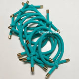10PCS Women Elastic Hair Rubber Bands High Quality Girls Hair Bands Hair Scrunchies Gold Plated  Hair Accessories Hair Gum/Tie