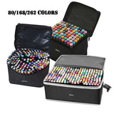 262 Color Marker Pen Set Double Head Brush Pens Art
