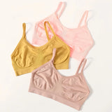 Women Tank Crop Top Female Seamless Underwear Backless No Pads Unlined Sexy Lingerie Comfort Woman Top Camisole