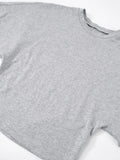 Fashion Casual Solid Gray Cropped T-shirt 2026 Woman Clothes O-neck Corset Tops Streetwear Girls Summer Autumn Short Tee Shirts
