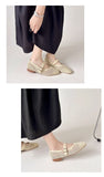 Women Leisure Flats Breathable Mesh Spring Summer Flat Shoes For Female Daily Walking Shoes Square Toe Ladies Fashion Footwear