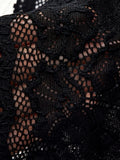 New Fashion Robe Lingerie Set Black Lace Bralette Thong Shorts Women's Luxury Sleepwear Nightwear Elegant Sexy Gift Bridal